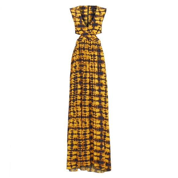 NEW PROENZA SCHOULER REVOLVE YELLOW TIE-DYE MAXI DRESS - Picture 8 of 9